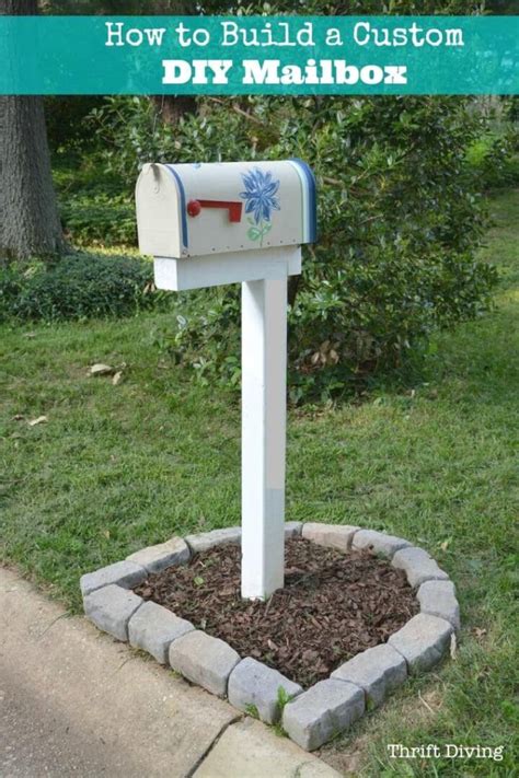 house build around metal mailbox|building a mailbox plans.